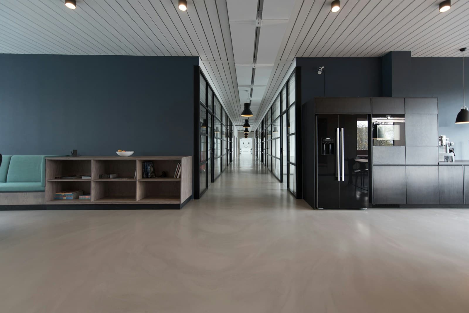 Professional design studio workspace